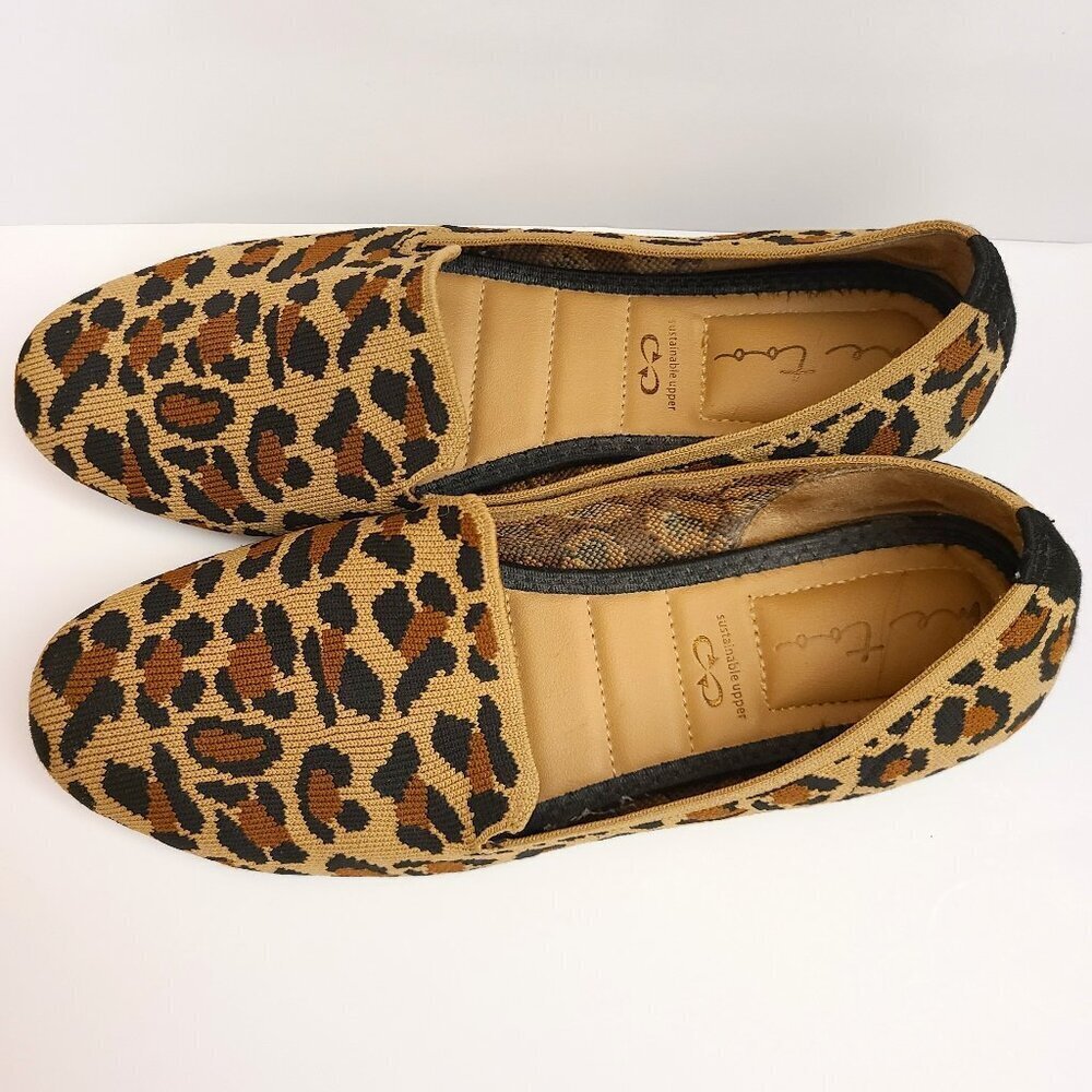 Me Too Leopard Print Ballet Flats Shoes Womens Size 7.5